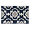World Rug Gallery Cozy Moroccan Trellis Indoor Shag Area Rug 2' x 3' Navy 2525NAVY2X3 - alternate 1